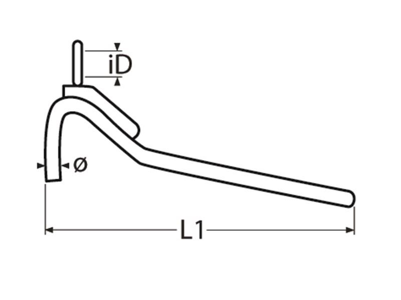 Marinetech Kettenkralle mit gespleißtem Seil Edelstahl A4 für Kette 6mm