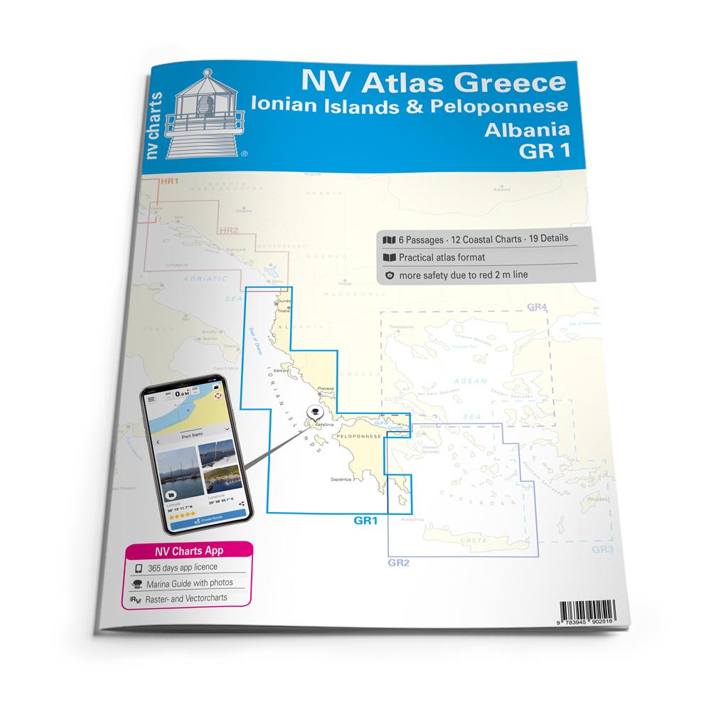 NV Atlas Griechenland GR1 - Ionian Islands & Peloponnese to  Albania