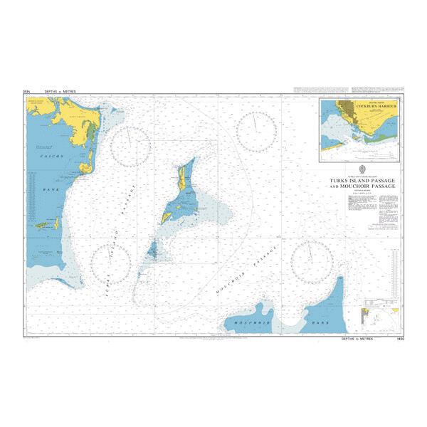 Turks Island Passage and Mouchoir Passage. UKHO1450