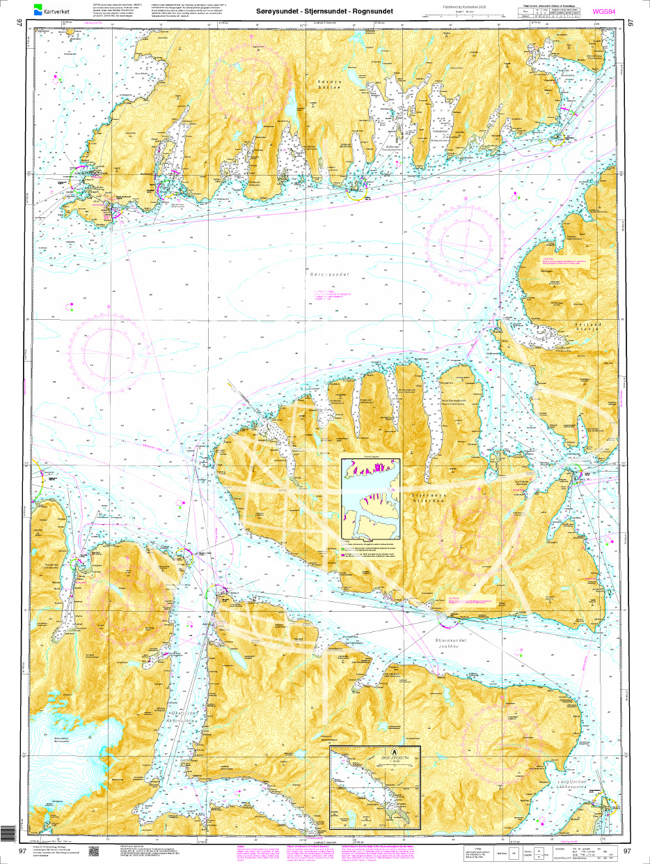 Norwegen N 97 Troms und Finmark mit Sørøysund, Stjernsund - Rognsundet