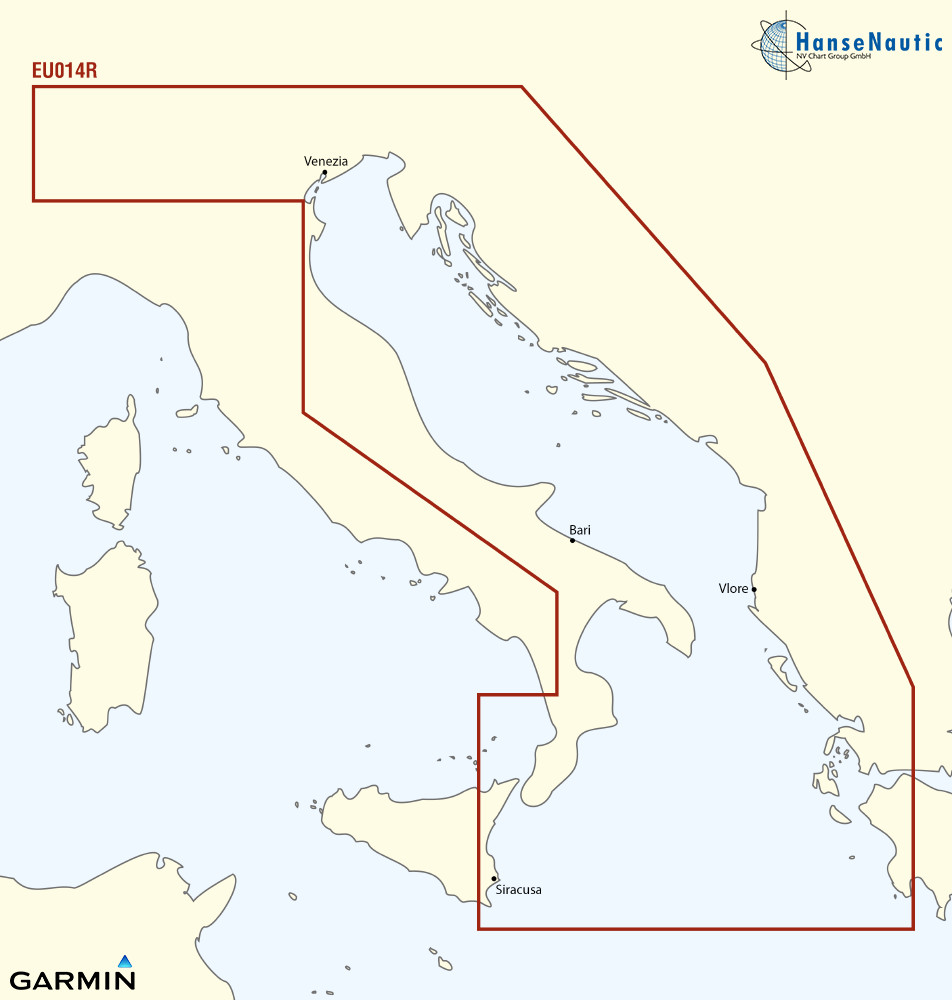 BlueChart Italie Mer Adriatique g3 Vision VEU014R