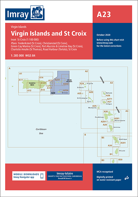 IMRAY CHART A23 Virgin Islands and St Croix